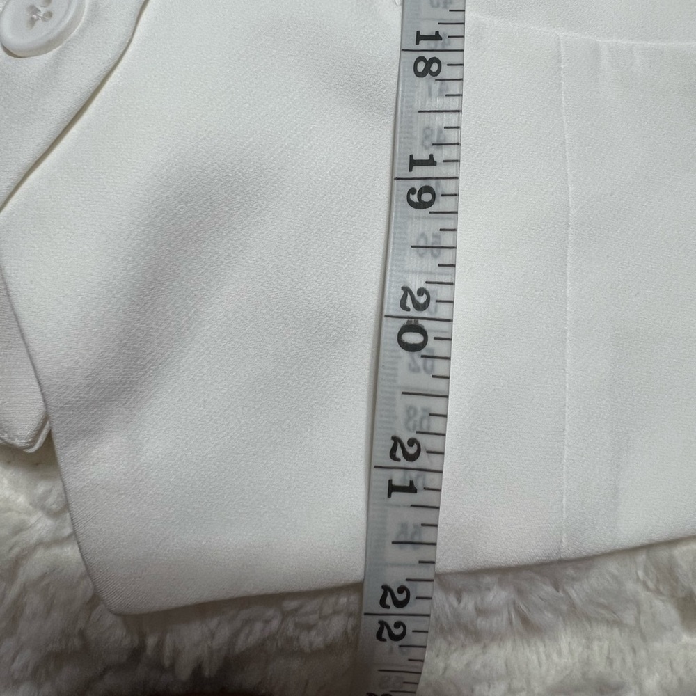Steve Madden Selene Ivory Tailored Vest NWT Sz Large Structured Minimalist Chic - Picture 8 of 8